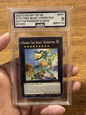 MP22-EN026 Sacred Tree Beast, Hyperyton 1st Edition YuGiOh Card Graded AGS  9 | eBay