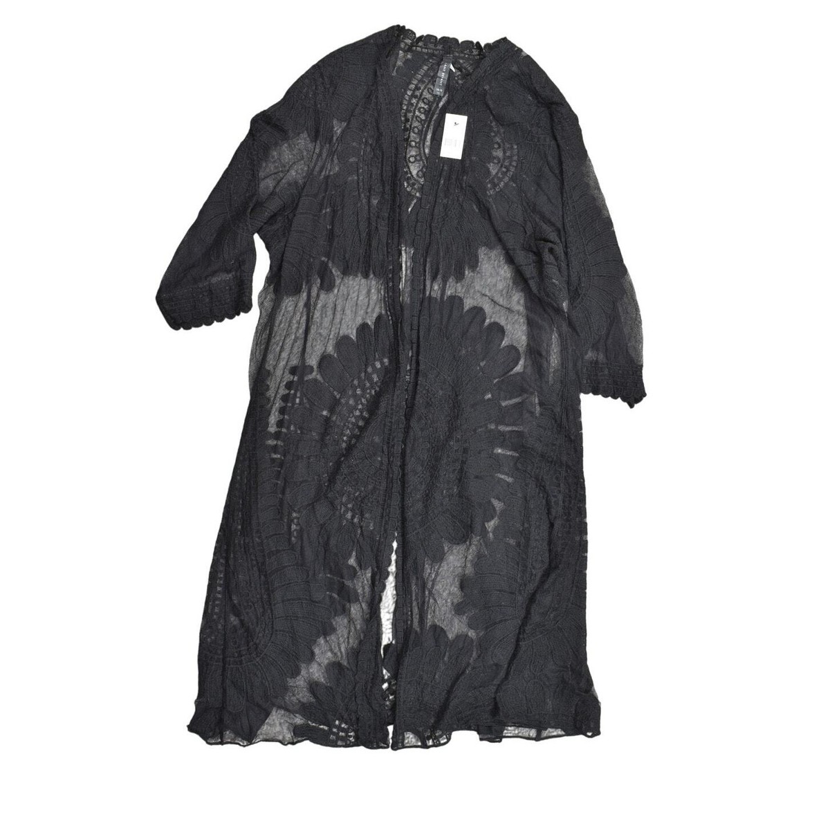 NEW Lane Bryant Black Cardigan Plus Size 18/20 NWT Laced Floral