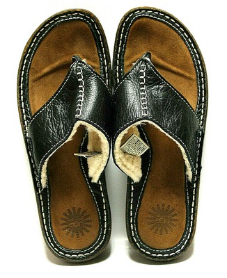 ugg shearling flip flops
