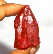 DYED Offer 172.20 Ct Certified Natural Blood Red Ruby Raw Gems Rough VR595