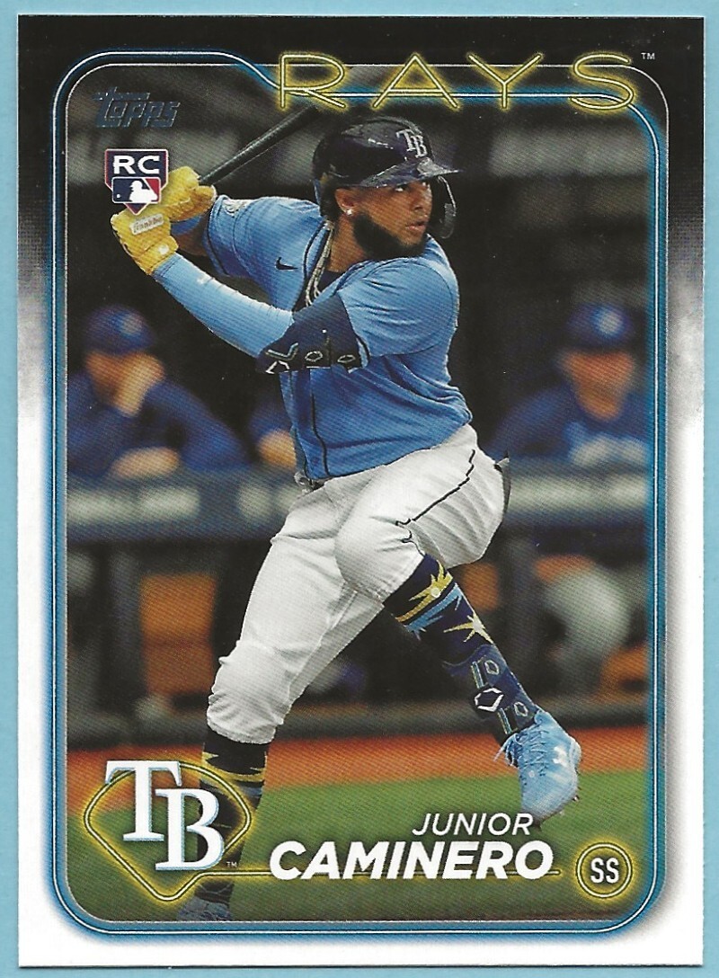 2024 Topps Junior Caminero #628 Rookie Tampa Bay Rays