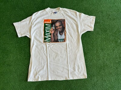 Charles Barkley Phoenix Suns Maxim L Vintage Tee Shirt NBA White