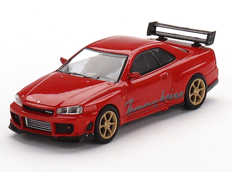 NISSAN Skyline GT-R (R34) - Tommykaira R-z - red - Mini GT 1