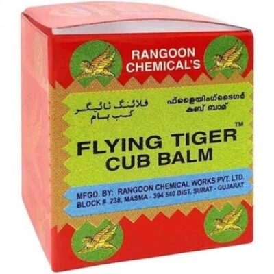 Flying Tiger Cub Balm (Red) Used on Any Type Pains  15 Gm