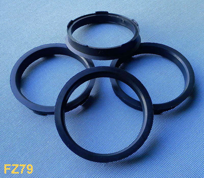 FZ79  4 St. Zentrierringe  67,0 mm  60,1 mm  schwarz für Alufelgen 134