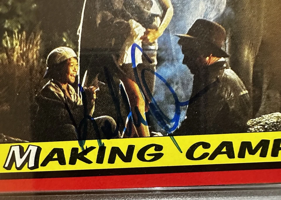 PSA Encapsulated 1984 Topps Indiana Jones Card #18 Signed by JONATHAN KE QUAN - Image 2 of 4