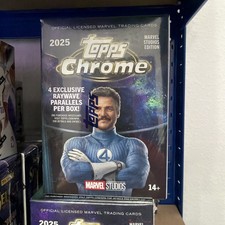 2025 Topps Chrome Marvel Studios Blaster Box Sealed