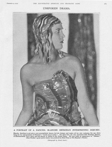 BLANCHE OSTREHAN Theatrical Dancer - Vintage Print1929