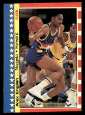 1987-88 Fleer - Alex English Basketball card #11 Denver Nuggets Raw Trading Card
