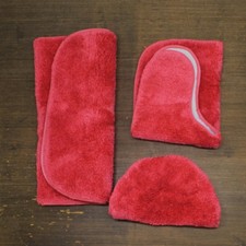 Gardland Rug Traditional 3-piece Bath Rug Set Pink Hibiscus Standard