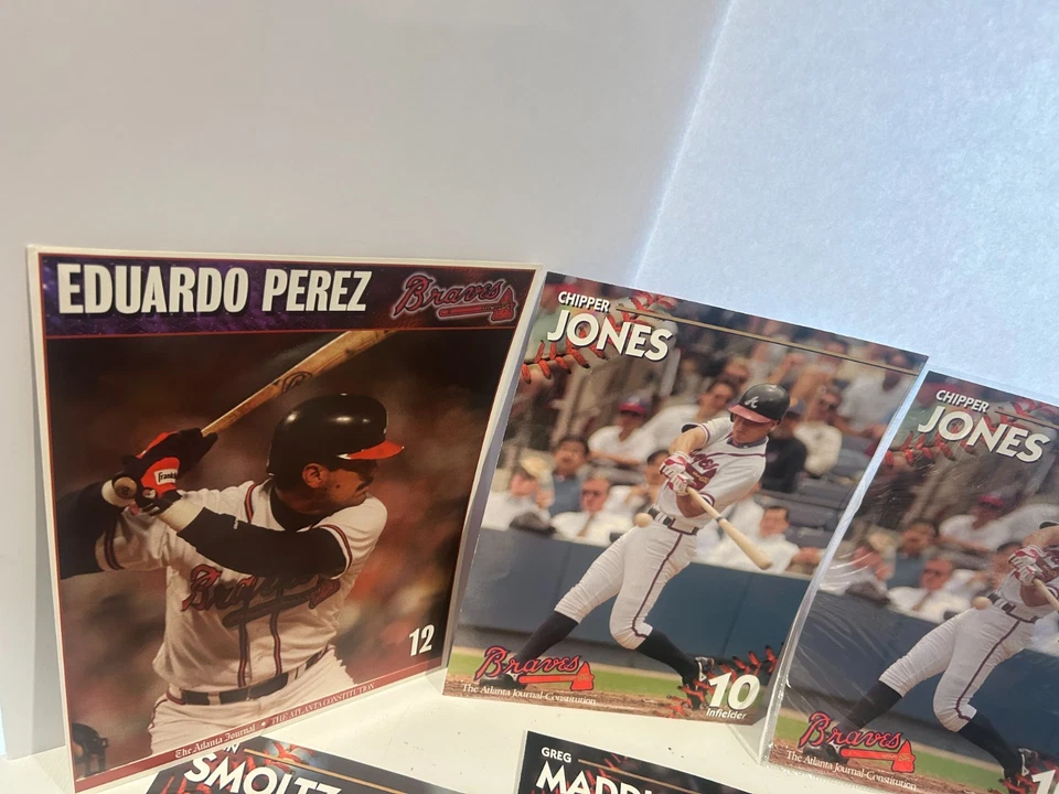 Lembranças vintage de beisebol 8 x 11 cartões dos anos 90 - Imagem 2 de 4