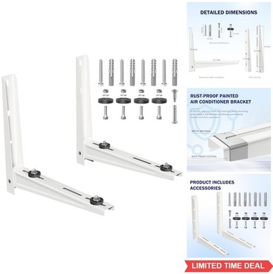 Mini Split Wall Mounting Bracket Outdoor Condenser 7000-15000 BTU 330 Lbs Heavy