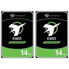 Seagate 14TB Exos X16 7200 rpm SATA III 3.5" Internal HDD 2-Pack