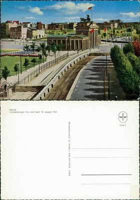 Ansichtskarte Mitte-Berlin Brandenburger Tor nach dem 13. August 1961 1961