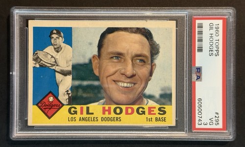 1960 Topps Gil Hodges #295 card