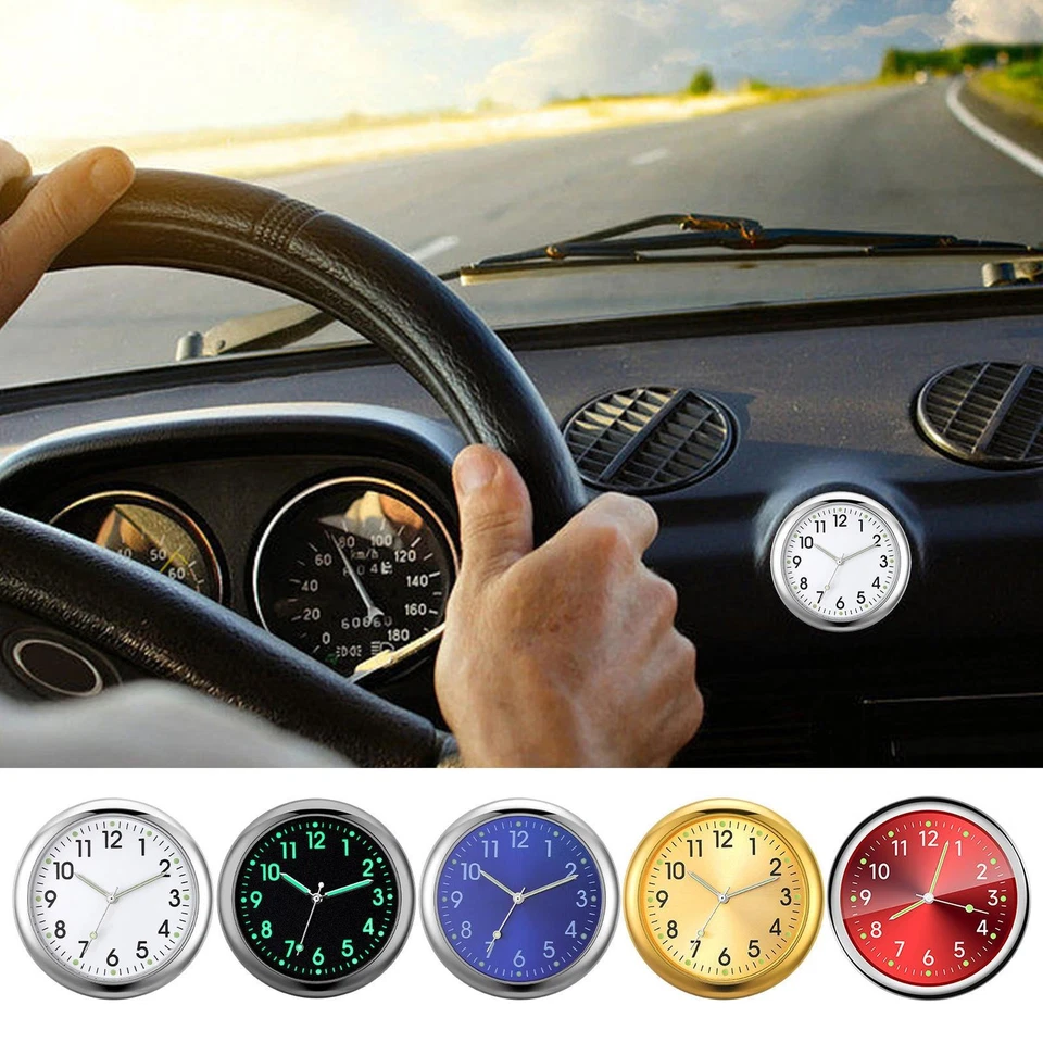 Auto-Armaturenbrett Uhr – kleine Mini-Analog Uhr für Fahrzeuge zum Aufkleben - Bild 2 von 4