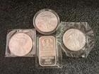 4 Troy Ounces Of 999 Fine Silver 3 Silver Eagle 1 Bar Nw Territorial Mint...Seal