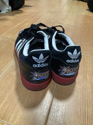 Rare Adidas Superstar Philadelphia 76ers NBA Series Shell top 8.5