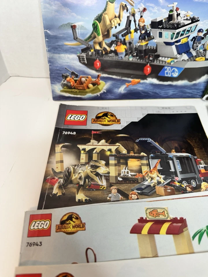 LEGO Jurassic World MANUAL ONLY LOT - 76942 76949 76947 - Image 3 of 4