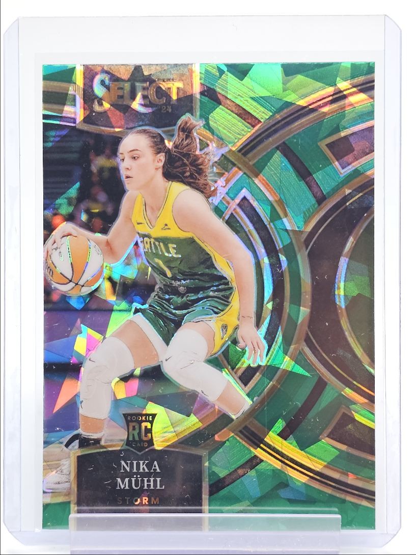 NIKA MUHL 2024-25 SELECT WNBA PREMIER LEVEL ROOKIE GREEN ICE PRIZM RC Q3704