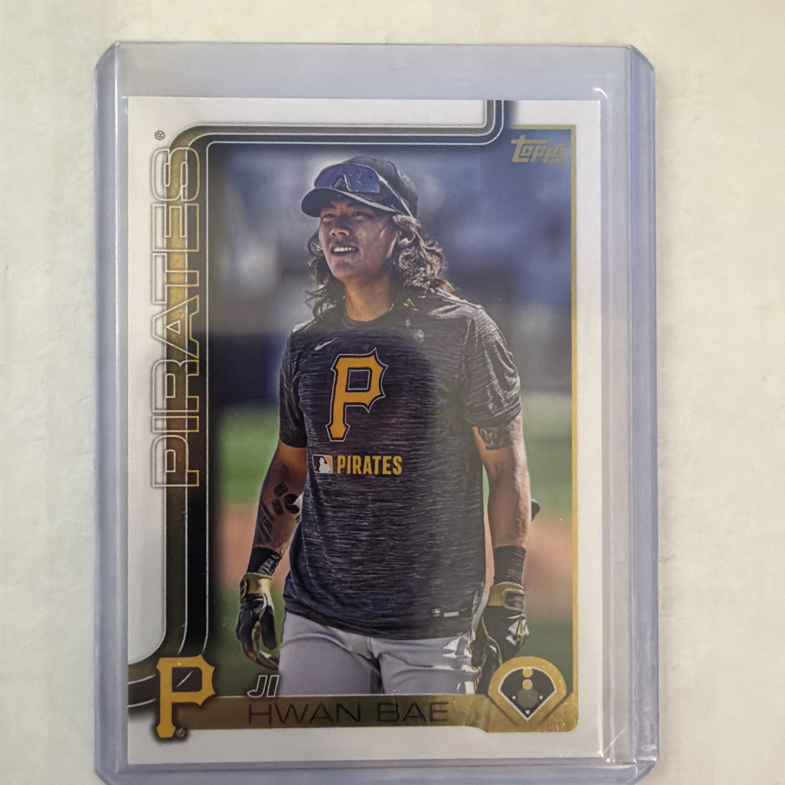 2025 Topps Update JI HWAN BAE GOLDEN MIRROR IMAGE VARIATION SSP PIRATES #US64