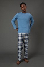 Maine Mid Blue Pyjama Set Mens Loungewear Loungewear