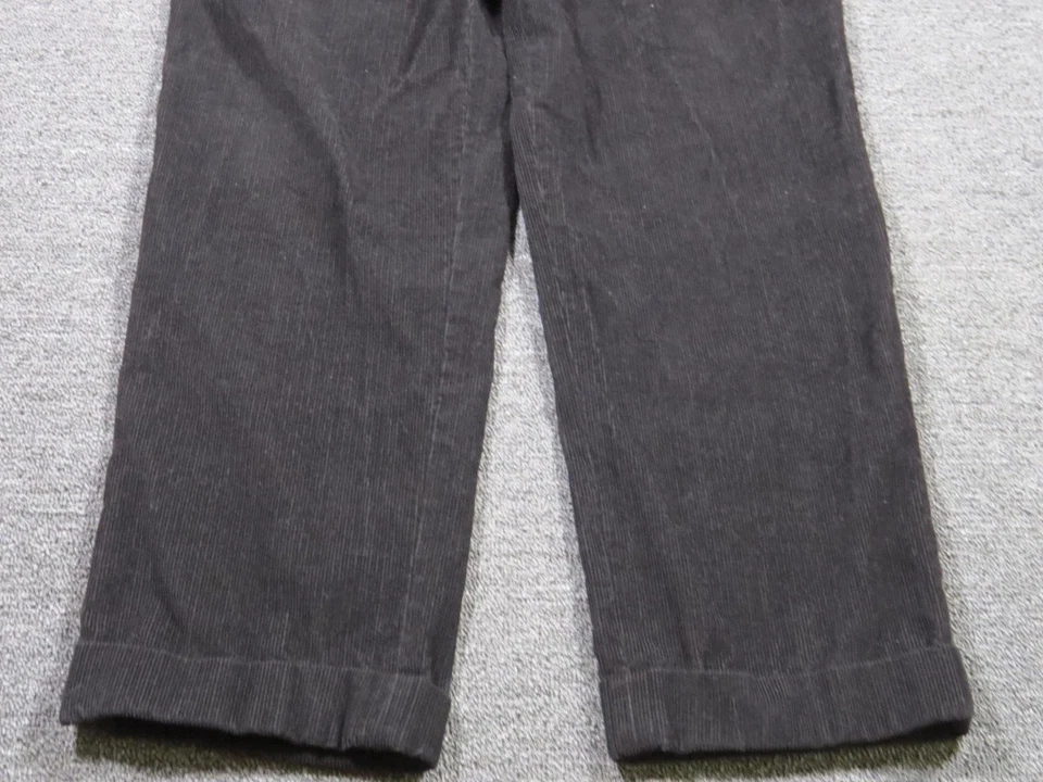 Мужские вельветовые брюки Jos A Bank 36x31 черные плиссированные с манжетами Executive Collection - Изображение 3 из 4