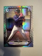 roldy brito 2026 1st  bowman colorado rockies /100 Metal T2
