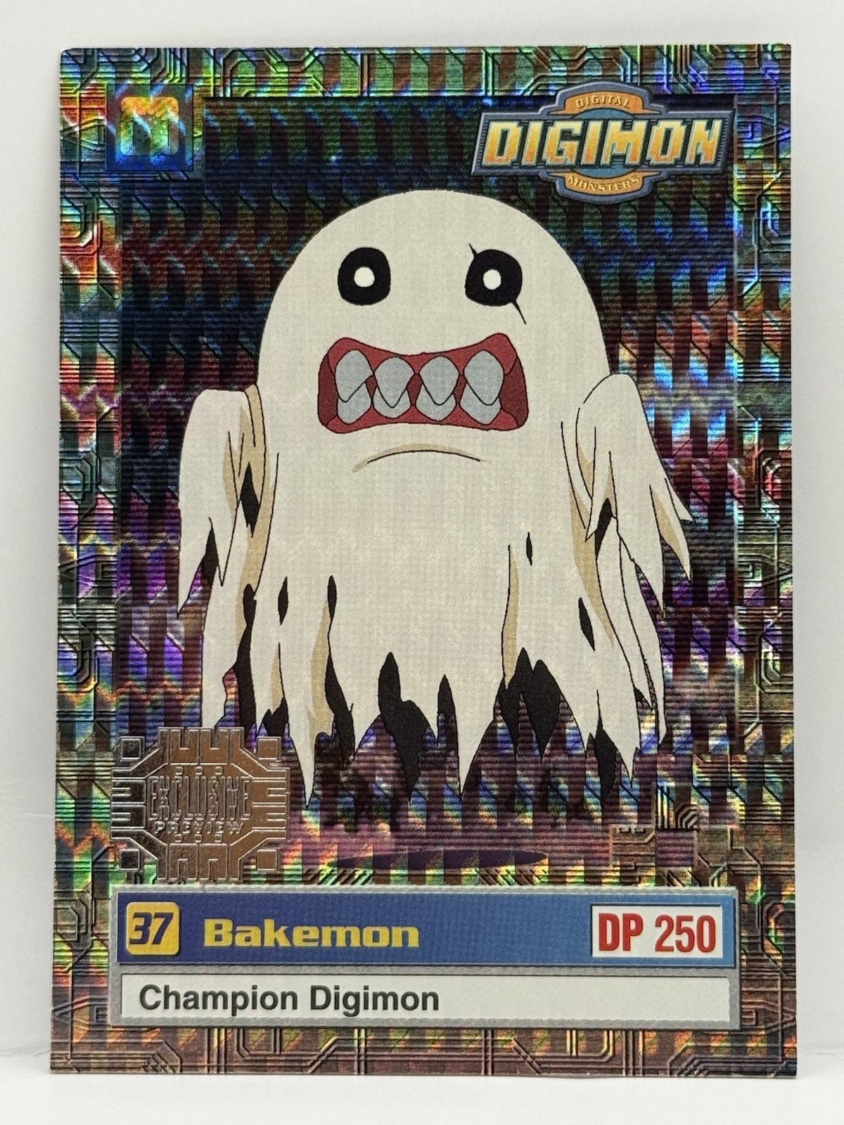 37 Bakemon #32 Digimon 1999 Upper Deck Exclusive Preview trading card — raw and PSA graded price guide