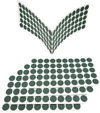 500PCS 18650 Lithium Battery Insulator Ring Self Adhesive Hollow 18650, Green