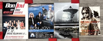 4 x Bon Jovi Posters - Circle Never say Goodbye Bounce - Original