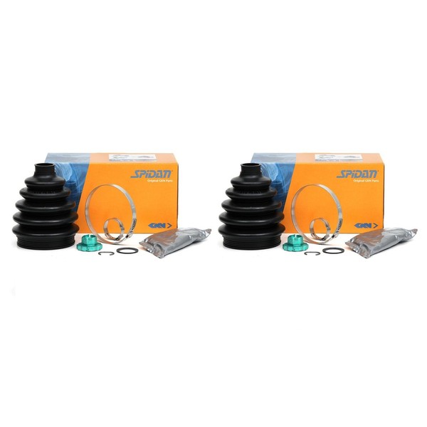 2X Spidan 21589 Achsmanschette Satz FüR Audi Seat Skoda Vw Radseitig 6C0498203-image