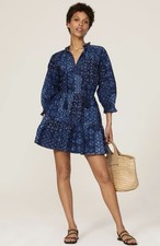 Eyelet Puff Sleeve Dress Lauren Ralph Lauren