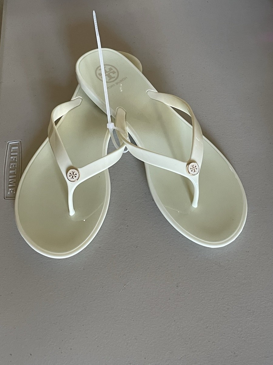 【TORY BURCH】STUDDED JELLY THONG 在庫確認願います TORY BURCH STUDDED JELLY THONG SANDALS IN NEW IVORY 10M | eBay