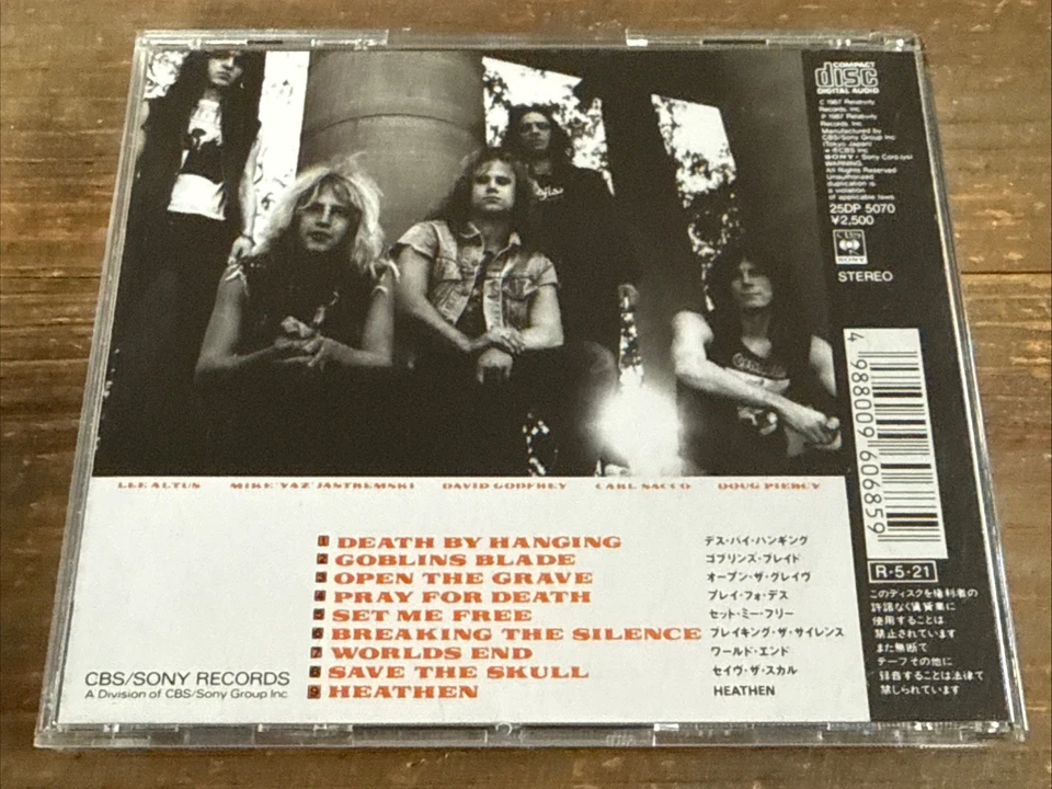 HEATHEN - Breaking the Silence (1987 Japan Import Ohne OBI) TESTAMENT / EXODUS - Bild 2 von 4