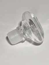 Vintage Clear Glass Decanter Stopper Lid ONLY 2.5" Long