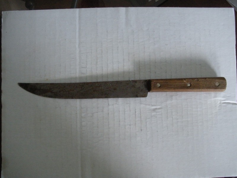 Vintage Case XX 483-8 Steel Carving Kitchen Knife Circa 1960's