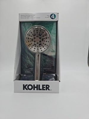 Lively 4-Spray Patterns Wall Mount Handheld Shower Head in Vibrant Brushed Nicke