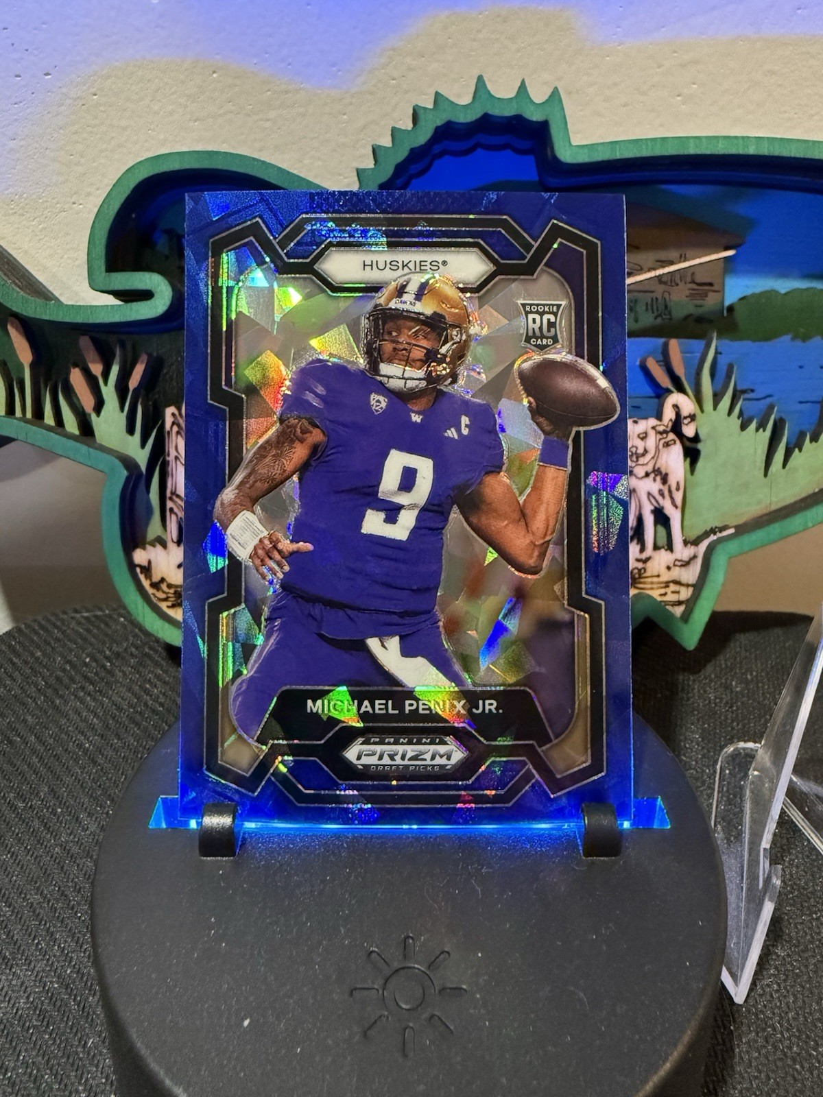 2024 Panini Prizm Draft Picks - Michael Penix Jr. #101 Blue Ice Prizm /99 (RC)