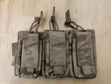 Warrior Assault Systems Multicam Triple 5.56 + Pistol Mag Pouch MOLLE WAS