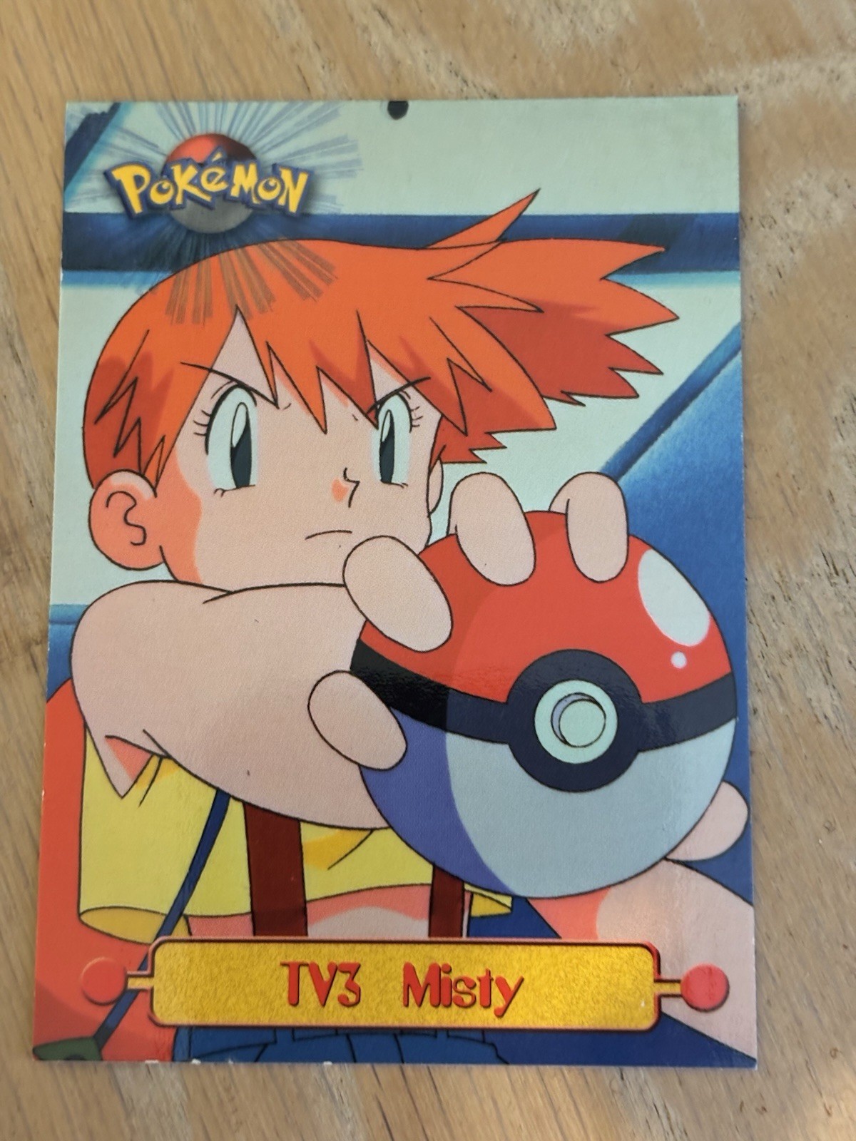 Misty TV3 1999 Topps Pokemon TV Series 1 Black Label Card