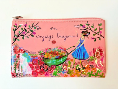 Fragonard Parfumeur Vinyl Zipper Pouch NWOT