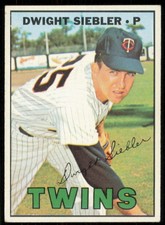 1967 TOPPS DWIGHT SIEBLER MINNESOTA TWINS #164 EX-EXMT