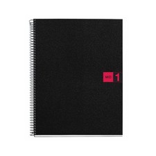 Miquelrius Single Subject Spiral Notebook, College Ruled, Red, 80 Sheets 8.5...