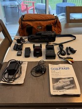 SONY CCD-FX425 Video 8 Handycam BUNDLE tested and works Great 