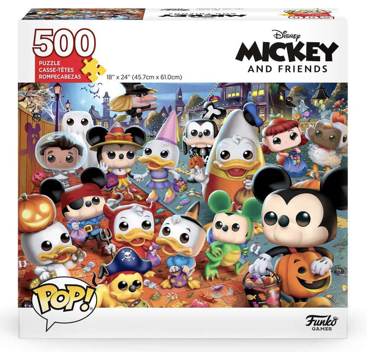 Funko Pop! Puzzle Disney Spooky Mickey Mouse Halloween New Sealed