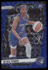 2024 Panini Prizm WNBA #95 Olivia Epoupa Blue Velocity Prizms