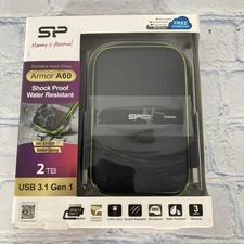 SP Silicon Power 2TB Rugged Portable External Hard Drive Armor A60 Shockproof