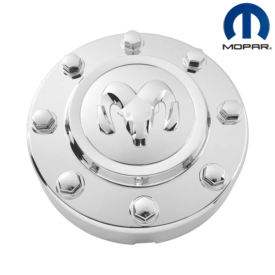 Front Hub Cap for 2011-2018 RAM 3500 Dually Chrome LH or RH OEM MOPAR 68081010AB Foto 2 de 4