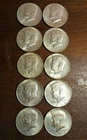 (10) 40% Silver Kennedy Half Dollars 1965-1969 $5 Face Value Constitutional USA